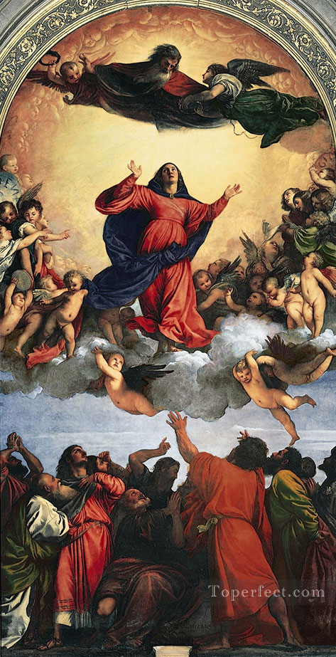 Assumption of the Virgin Titian Oil Paintings